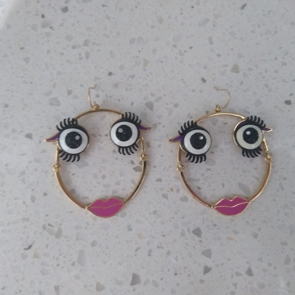 Kate Spade imagination monster hoops